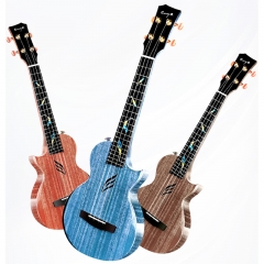 Enya one-piece Mahogany ukulele concert Electric u...